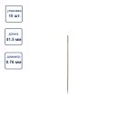 Иглы ручные вышивальные №2, 10 шт, Gamma NIR-22