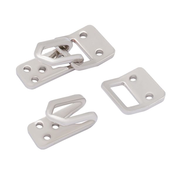 Крючки пришивные декоративные 15х7 мм, nickel, 10 шт