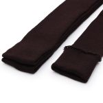 Манжеты трикотажные рукава 7.0 см / 3 метра, полушерсть тонкие 14кл. 1х1, 729 коричневый