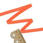 Резинка бельевая (бретелечная) люминесцентная блестящая 10.0 мм / 50 метров, оранжевый