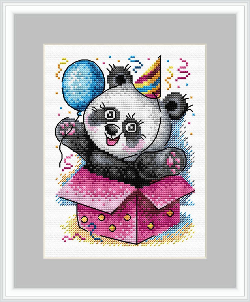 Набор для вышивания нитками МП Студия (Жар-птица), С днем рождения! 18х14 см