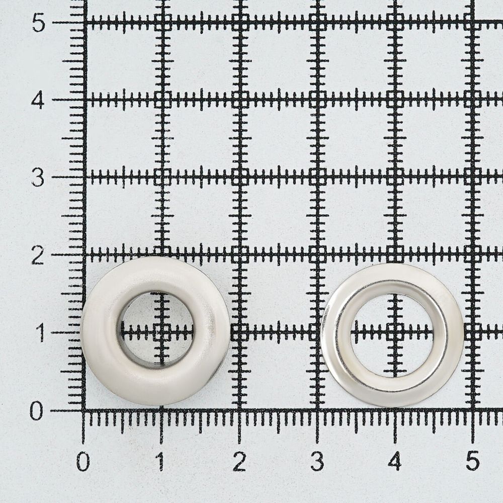 Люверсы металл ⌀_9.2 мм (внутр.), №24, сталь, никель, 100 шт, New Star