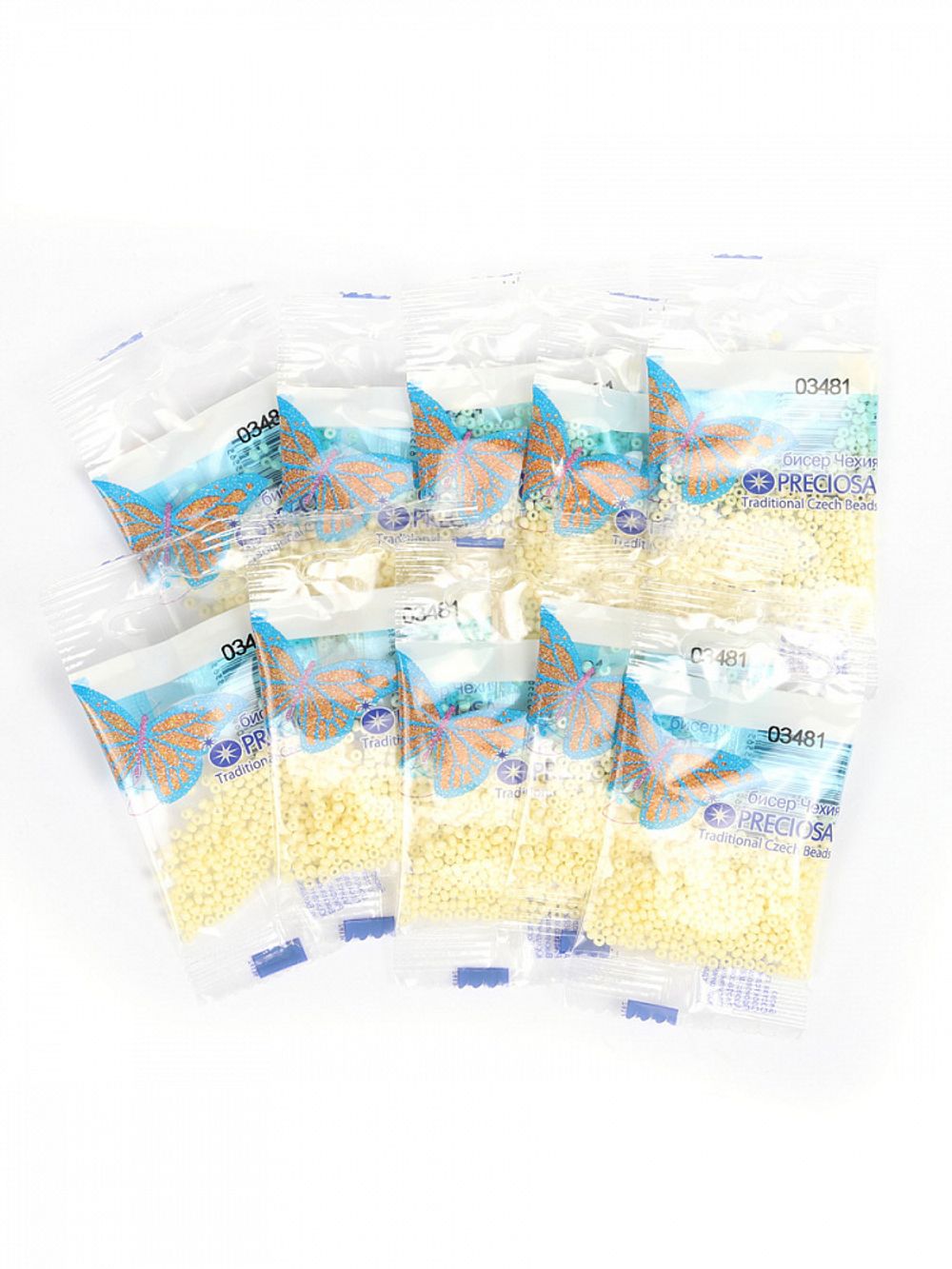 Бисер Preciosa 10/0 (2.3 мм), 50 г (10х5 г), цв. 03481