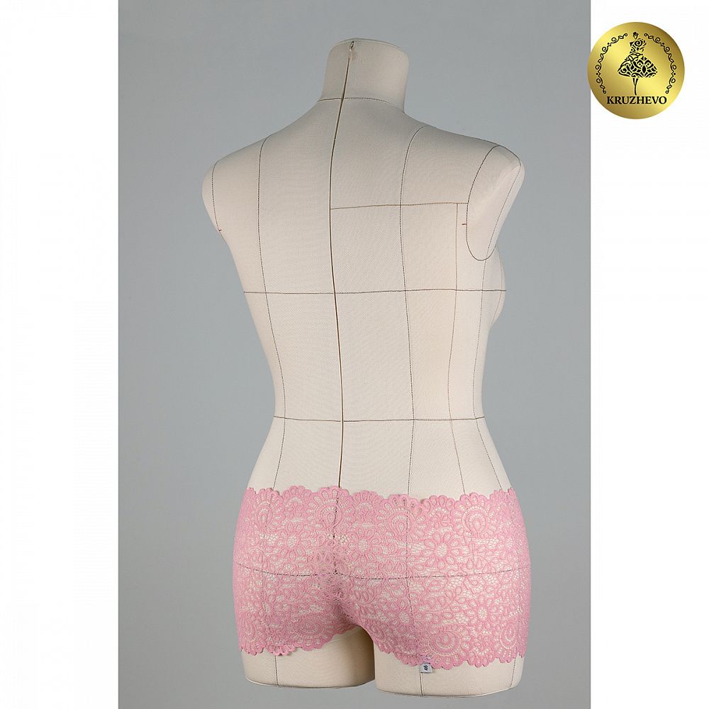 Кружево бельевое эластичное 205 мм / 25 м, 269, цв.F134 розовый, Kruzhevo