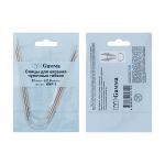 Спицы чулочные металл гибкие ⌀2.0 мм, 21 см, никель, Gamma KNF-3