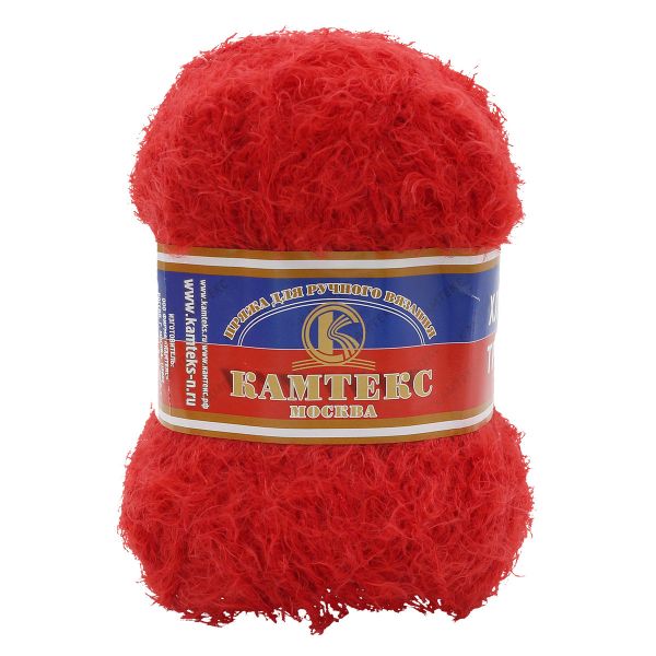 Пряжа Камтекс Хлопок Травка / уп.5 мот. по 100 г, 220 м, 046 красный