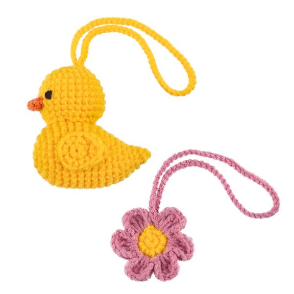 Набор для вязания игрушки Miadolla AMG-MN-0152, Уточка и цветок, 7 см