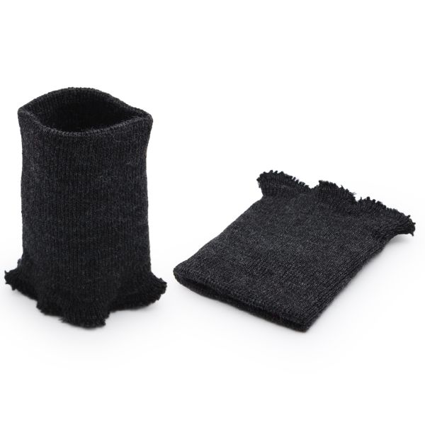 Манжеты трикотажные 7.0х9.0 см, 1 пара, тонкие 14кл. 1х1, 373/м антрацит