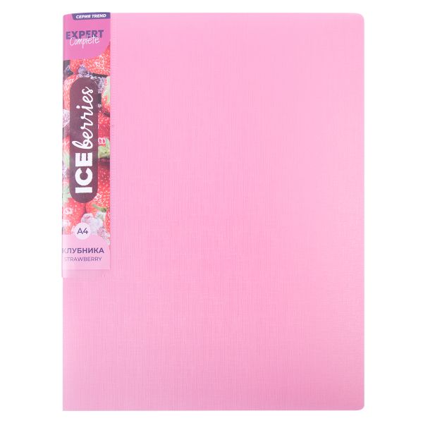 Папка на 2 О-кольцах A4 700 мкм 25 мм, 1 шт, d-20 мм, клубника EC211320073, Expert Complete