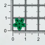 Кабошон декор подарков Цветы 10 мм, 15 шт, темно-зеленый, Dress it up