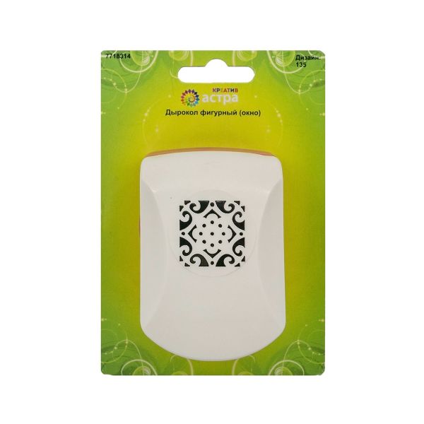 Дырокол фигурный, окно 3,2 см, Астра, 135