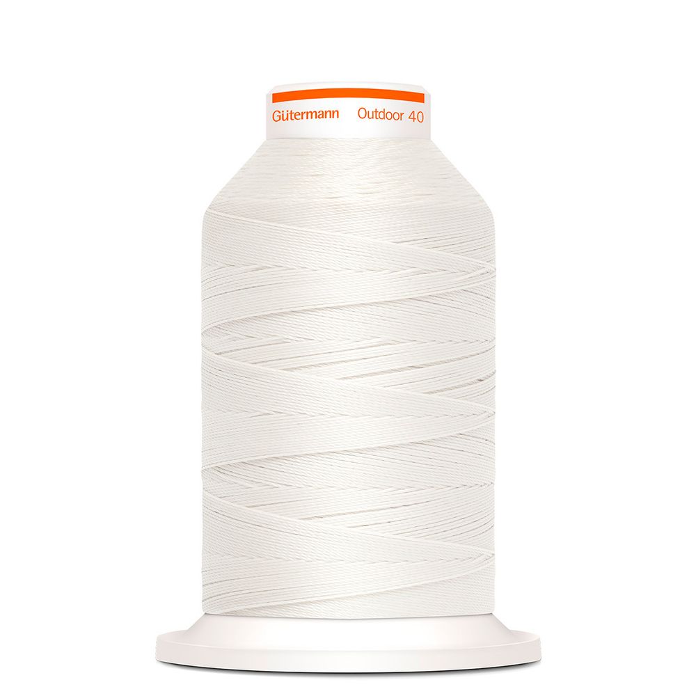 Нить для плотных и уличных тканей Gutermann Outdoor 40, 400 м, 798300, 1005 белый, 1 катушка