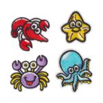 Термоаппликация №04, 4 шт, 04-401 Морские обитатели 4х3.5 см, Gamma ETF-M