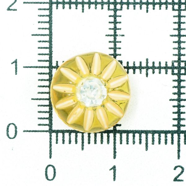 Пуговицы на ножке со стразом 20L (02), 50 шт