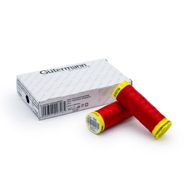 Нитки для трикотажа Gutermann Maraflex, 150м, 156 красный, 5 катушек