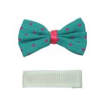 Набор Б-002 мини бантик+заколка 35мм/35мм (зеленый/мятный) 29353