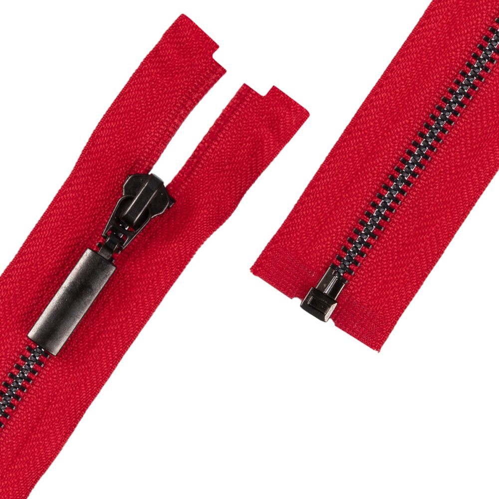 Молния металл Т5 (5 мм) 1 зам., разъем., 55 см, черн.никель, 145 т.красный, GM-751 Gamma, 10 шт Молния металл Т5 (5 мм) 1 зам., разъем., 55 см, черн.никель, 145 т.красный, GM-751 Gamma, 10 шт