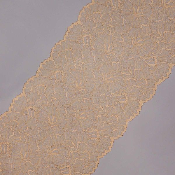 Кружево бельевое эластичное 240 мм / 13.72 м, цв. C180 телесный