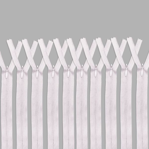 Молния потайная (скрытая) Т3 (3 мм) 1 зам., н/раз., 20 см, розовый, 31228 / 20, 10 шт