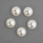 Полужемчужины перламутр Круг, арт.-1908-01, 8 мм цв.01 молочный уп.500г
