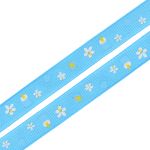 Лента репсовая (в рубчик) Детская, 10 мм, 3м, голубой