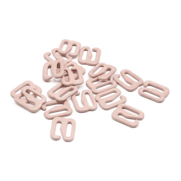 Крючки для бюстгальтера металл 8.0 мм, 20 шт, C344 пудровый, ГВ1009