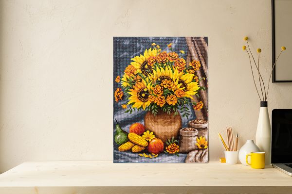 Алмазная (кристальная) мозаика Фрея, на подрамнике Летнее изобилие, 30х40 см