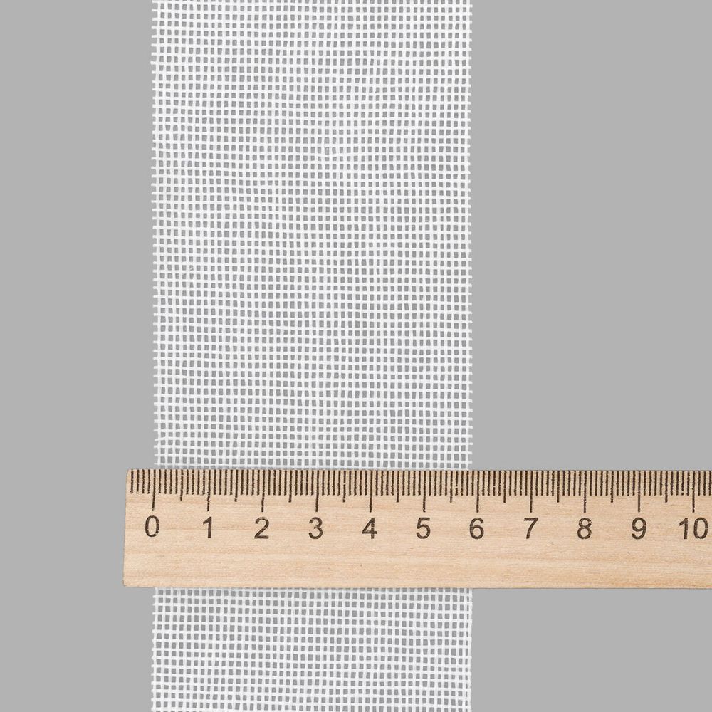 Лента джутовая декоративная 60.0 мм / 15 метров, белый, 3AR3224