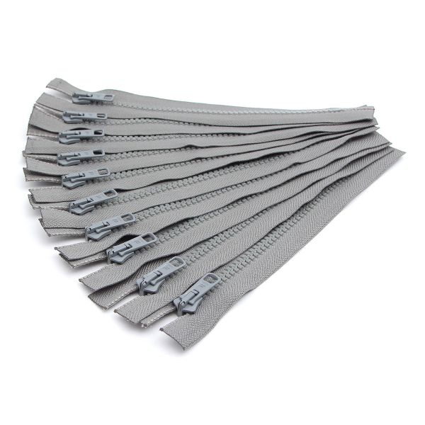 Молния трактор Arta Т6 (6 мм) 1 зам., н/раз., 18 см, цв. 074 серый, уп.10 шт