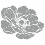 Термотрансфер №05, 1 шт, M-513 Цветок 11х8.5 см, Gamma