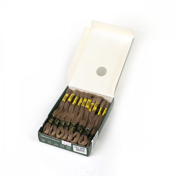 Мулине ПНК им.Кирова цв.6006 бежевый, 24 мотка по 8 метров