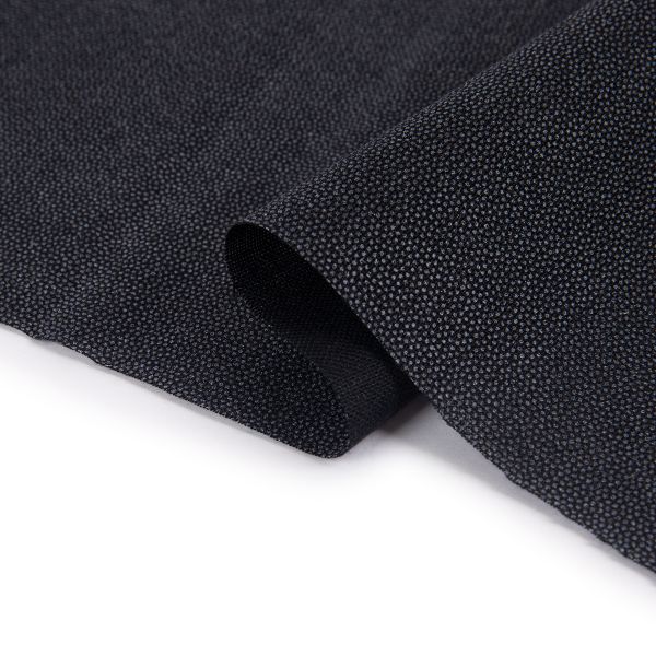 Дублерин клеевой точечный 130 г/м², 112 см / рул. 50 метров, черный, G-353t Gamma