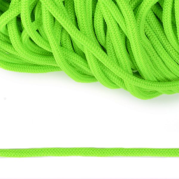 Шнур круглый полиэфир ⌀4.0 мм / 200 метров, 1с-36 116 люм.-салатовый