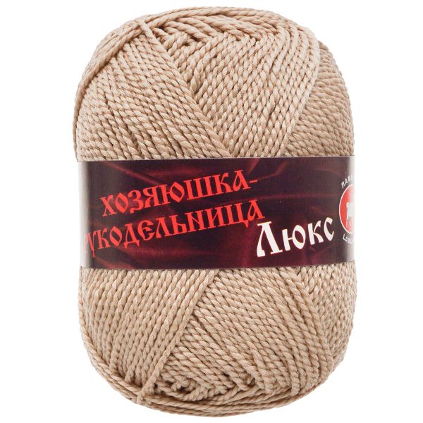 Пряжа для вязания Люкс / уп.10 мот. по 50 г, 140 м, ореховый
