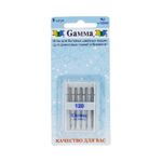 Иглы для бытовых швейных машин для джинсы №120, 5 шт, М, Gamma NJ №120