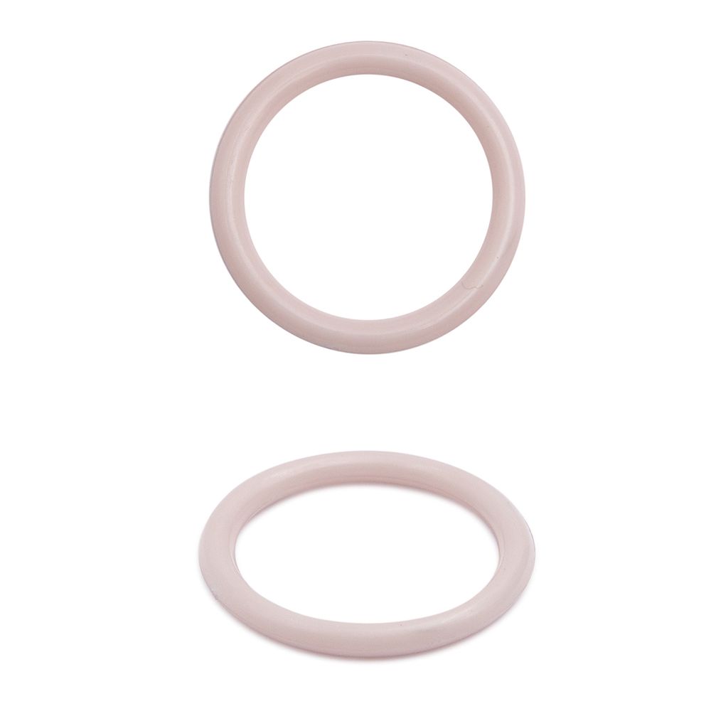 Кольца для бюстгальтера пластик ⌀15.0 мм, C344 пудровый, 100 шт
