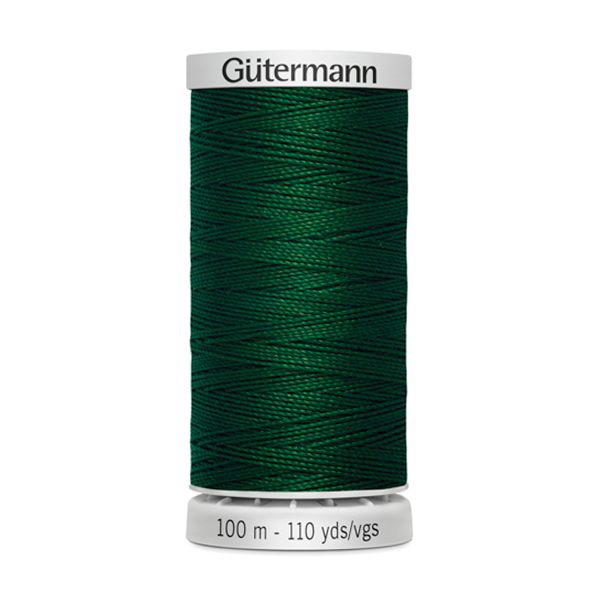 Нитки суперкрепкие Gutermann Extra Strong M782, 100м, 707 т.зеленый, 5 катушек