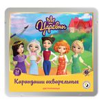 Карандаш акварельный в наборе Царевны заточенный 2х24 цв, в металлической коробке, ВКФ TSR-WCPM-6024