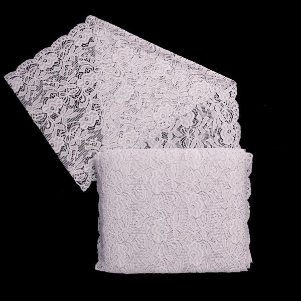 Кружево бельевое эластичное 300 мм / 13.72 м, цв. C154 св.серый