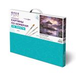 Набор для раскрашивания по номерам 50х40 см, "Кувшинки у беседки", Фрея, PNB/PL-317