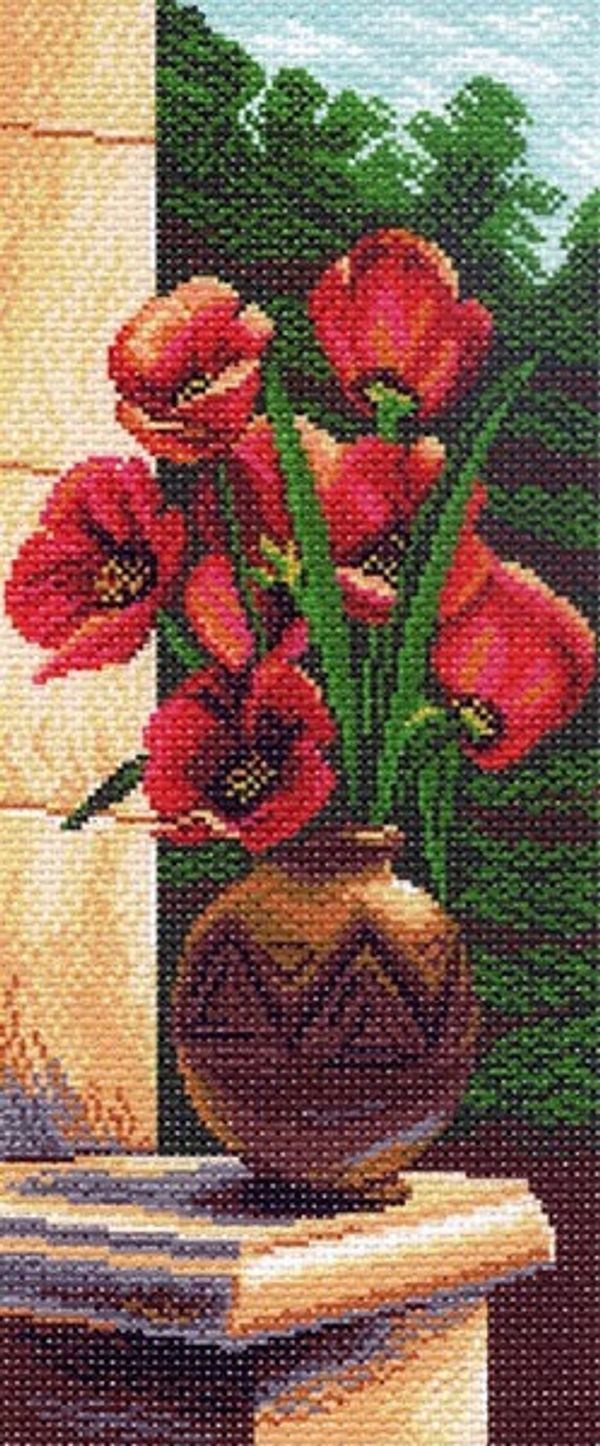 Рисунок на канве Матренин Посад 24х47 - 1056 Тюльпаны