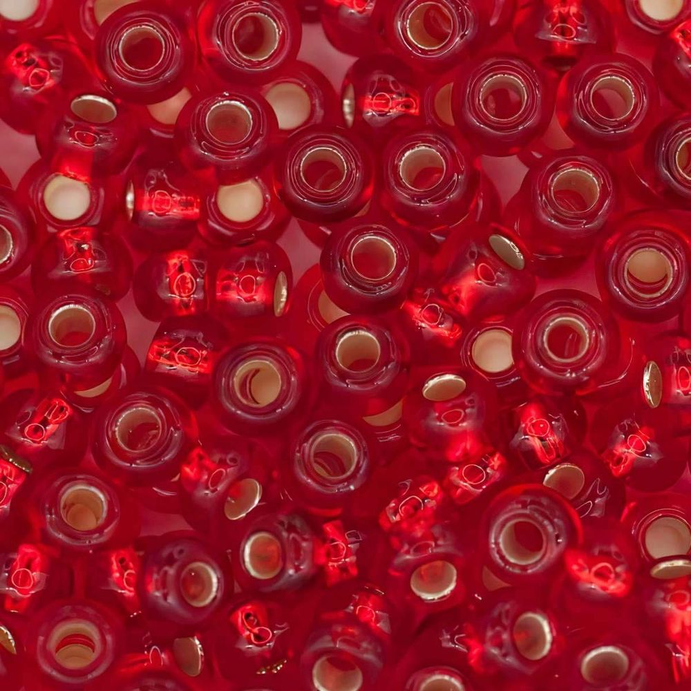 Бисер Preciosa прозрачный с сереб. центр. 10/0 (2.3 мм), круг.отв., 50г, (97070)