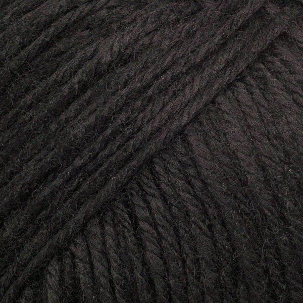 Пряжа Люблю вязать Фитнес 100 / уп.6 мот. по 50 г, 100 м, 990 черный