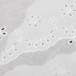 Кружево шитьё хлопок 120 мм / 13.71 метра, арт.2661C, цв.01 белый