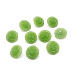 Пуговицы на ножке Розочки, 10 шт (29 зеленый)