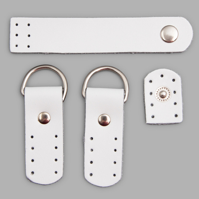 Набор для сумки Застежка 2х10.1 см - 1шт, петельки 2х5.4 см -, 2 шт, 100% кожа, 88 белый, 1406