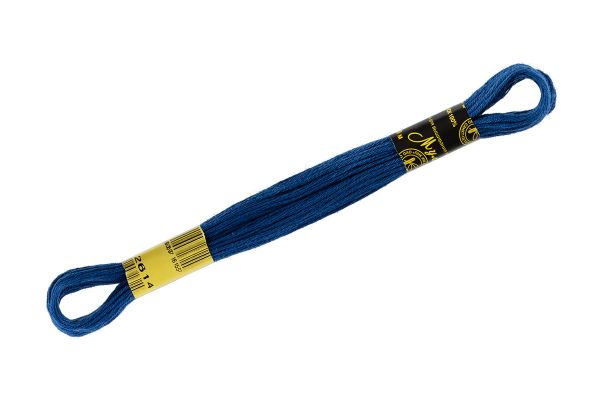 Мулине ПНК им.Кирова цв.2614 т.синий, 24 мотка по 8 метров