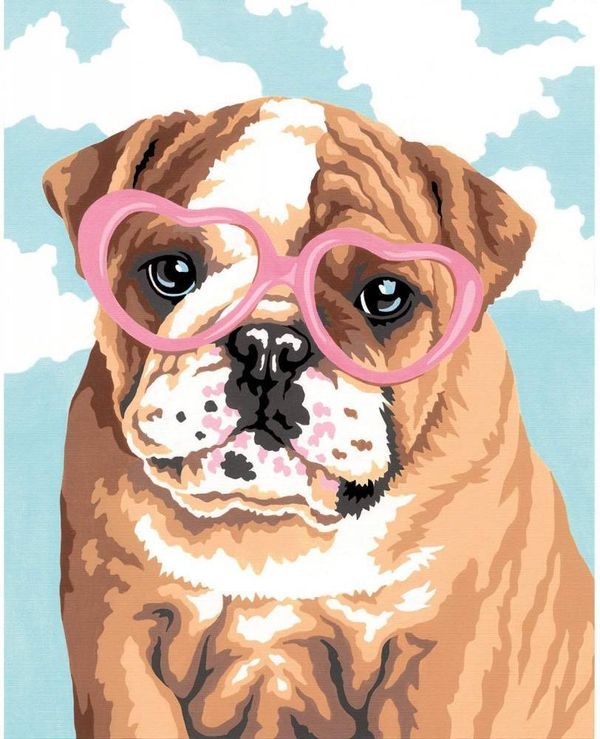 Картина по номерам Dimensions, Собачья любовь 20.3х25.4см