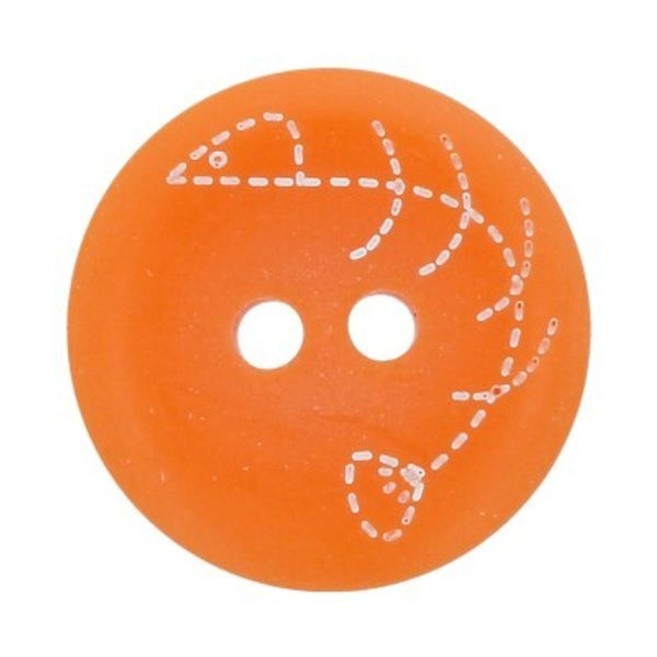 Пуговицы детские 15 мм, 24 шт, №D006 оранжевый, Gamma AY 9953