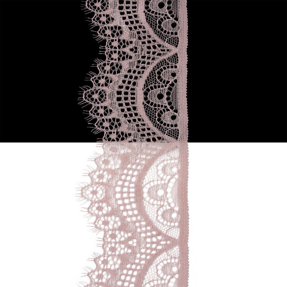 Кружево эластичное (стрейч) 60 мм / 3 метра, C344 пудровый